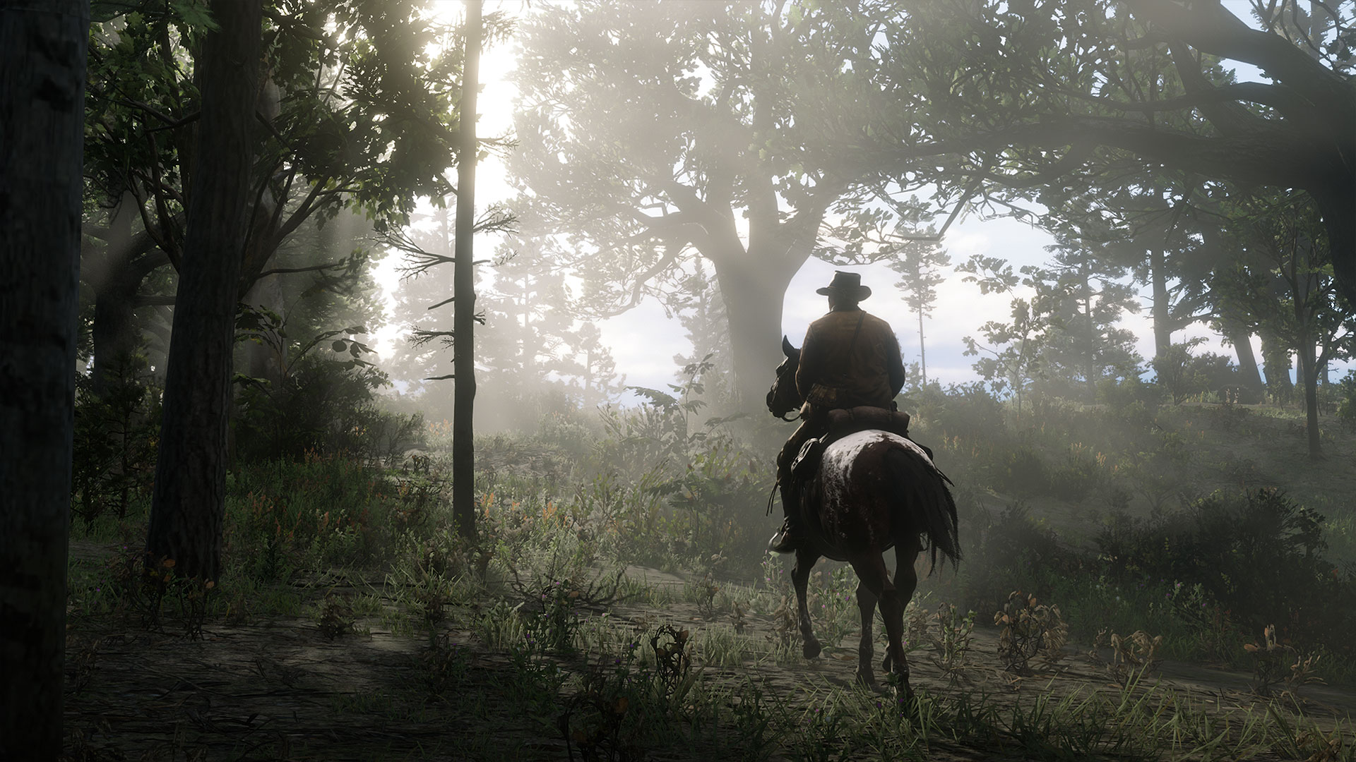 Calarit in mediul rural in Red Dead Redemption 2, unul dintre cele mai bune jocuri PS4 ale noastre