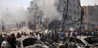Un atac aerian israelian loveste o piata din Gaza
