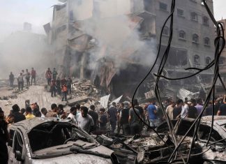 Un atac aerian israelian loveste o piata din Gaza